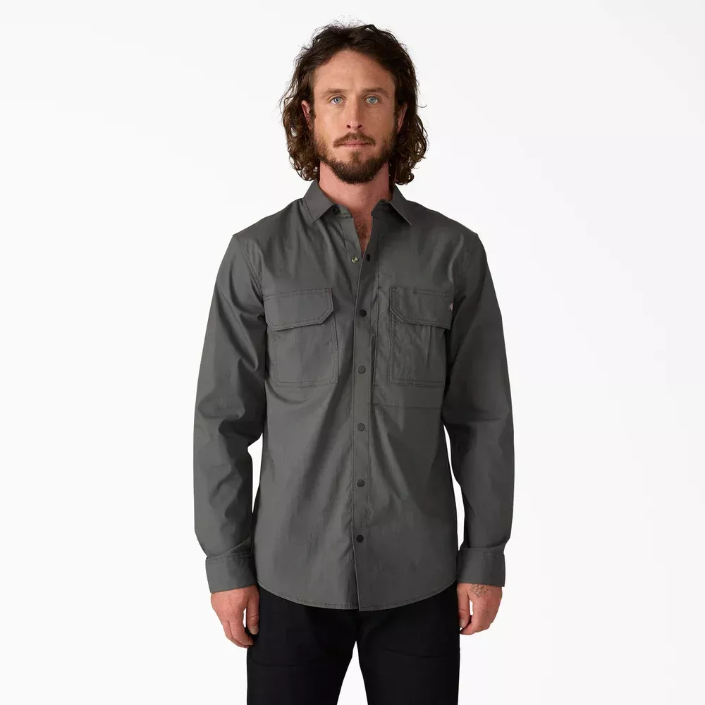 DickiesTradebuilt Utility Long Sleeve Work Shirt-A879P-Slate