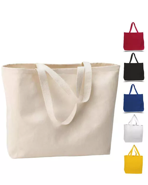 DTLA Print – Large Canvas Wholesale Tote Bag with Long Web Handles