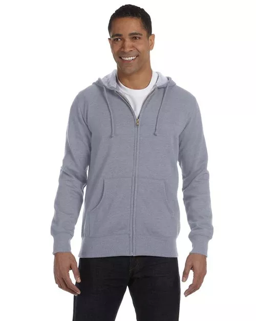 Econscious – Men’s Organic/Recycled Heathered Full-Zip Hooded Sweatshirt