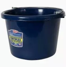 FLAT BACK BUCKET 8 QT NAVY