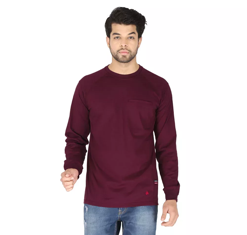 Forge Fr Men's Crew Neck Light Weight Long Sleeve T-shirt