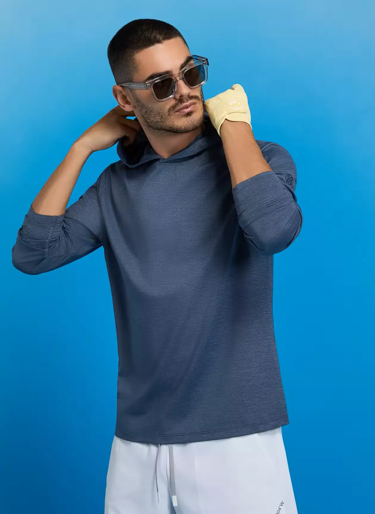 G Fore – Mens Melange Ice Nylon Hoodie