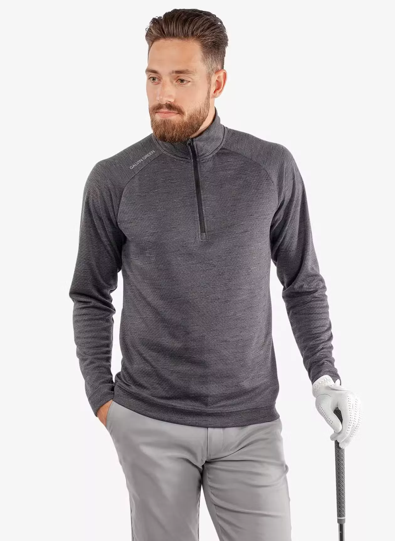 Galvin Green Mens Dion Half-Zip Mid Layer