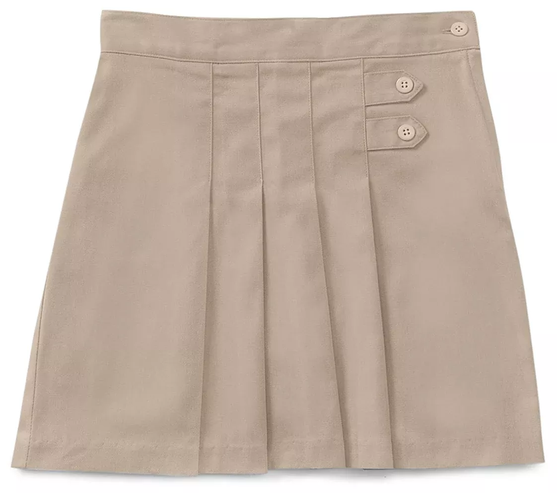 Girls Stretch Pleated Tab Scooter - 55121AZ