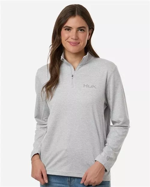 HUK H6130024 Women's Coldfront Quarter-Zip Pullover