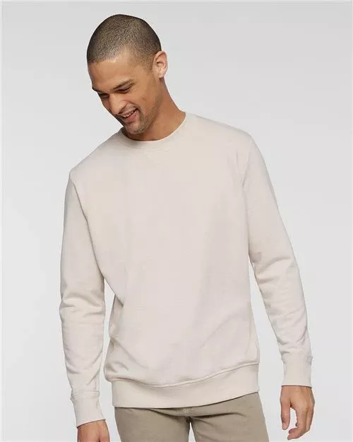 LAT 6935 Unisex Vintage Wash Fleece Crewneck Sweatshirt