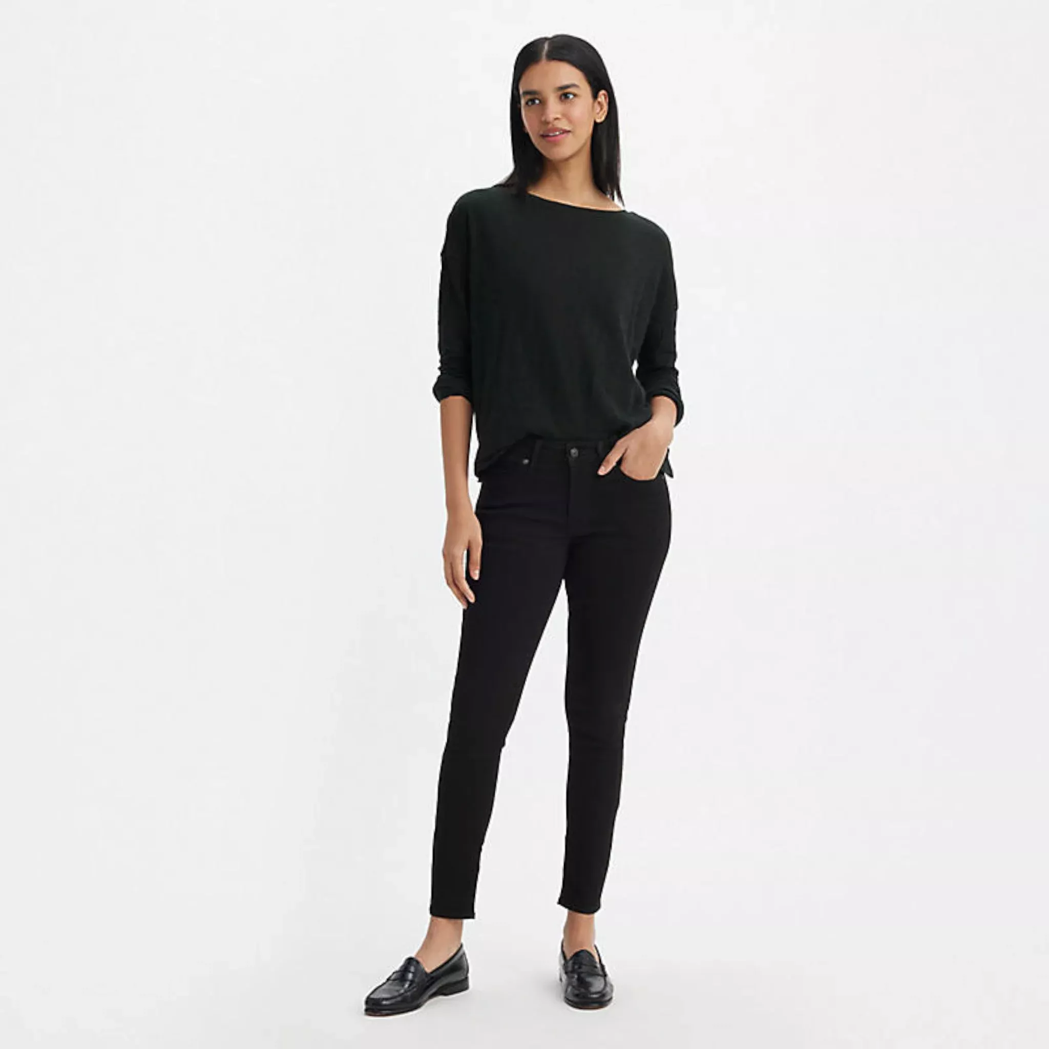 Levi's 711 Skinny Women's Jeans - Soft Black-18881-0049