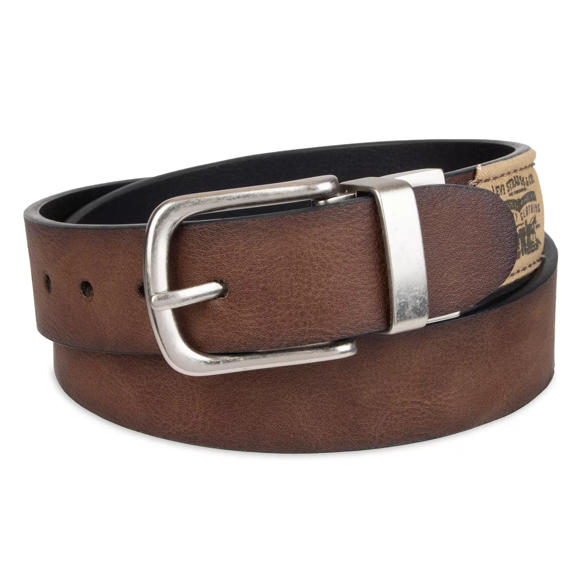 Levi's Men's 30mm Rev W/Logo Patch Belt - 12LV020012