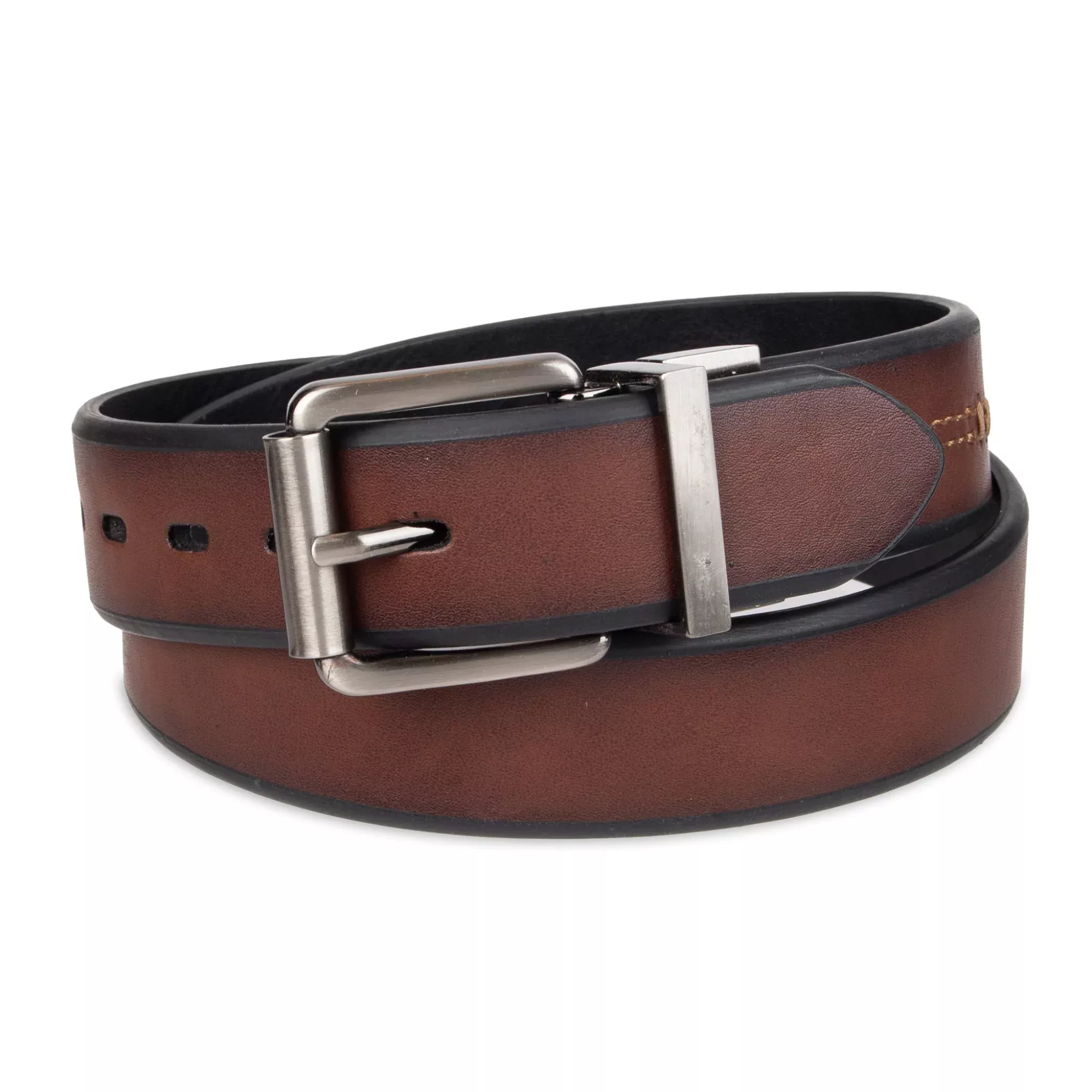 Levi's Men's 30mm Reversable Bevel Edge Rivet Belt - 12LV02G6
