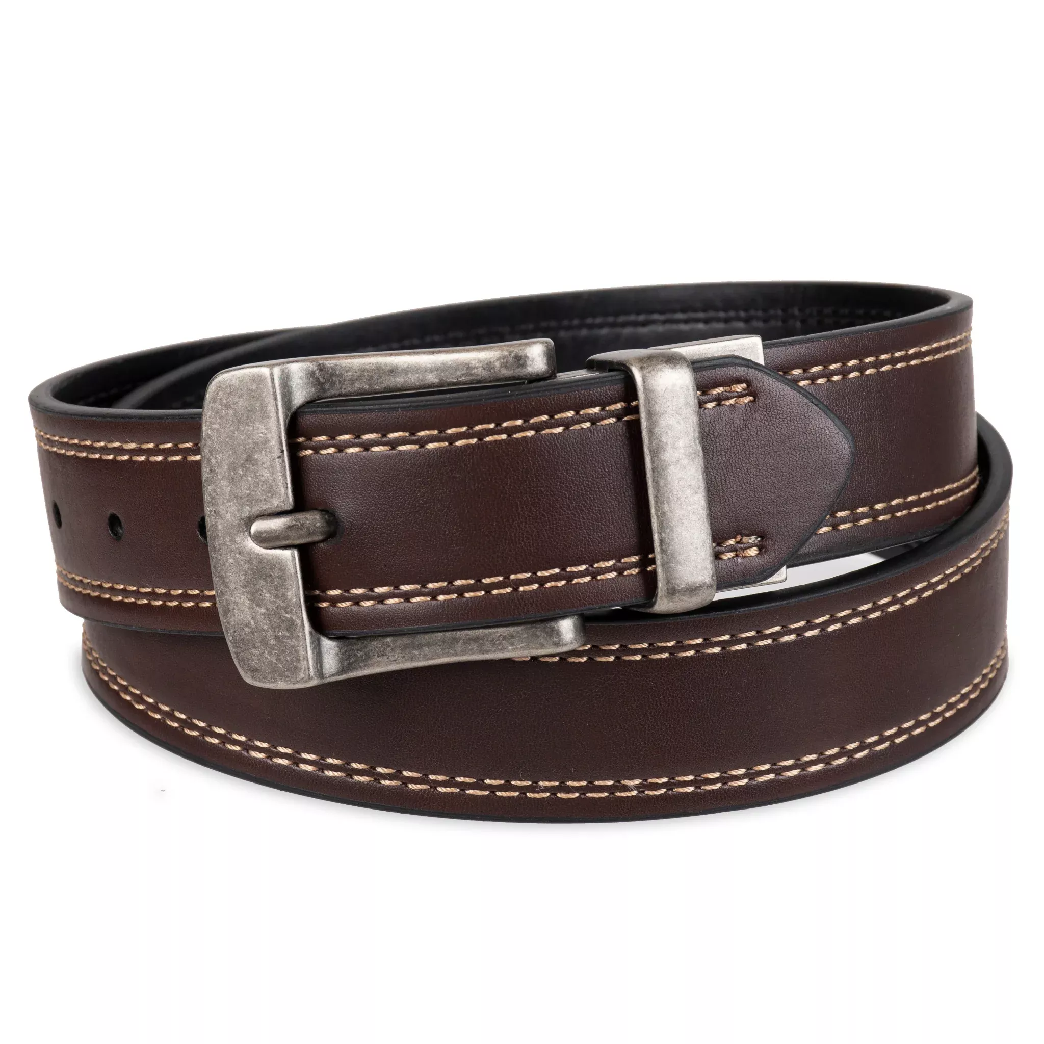 Levi's Men's 38mm Cut Edge Reversible Belt - 11LV02KB