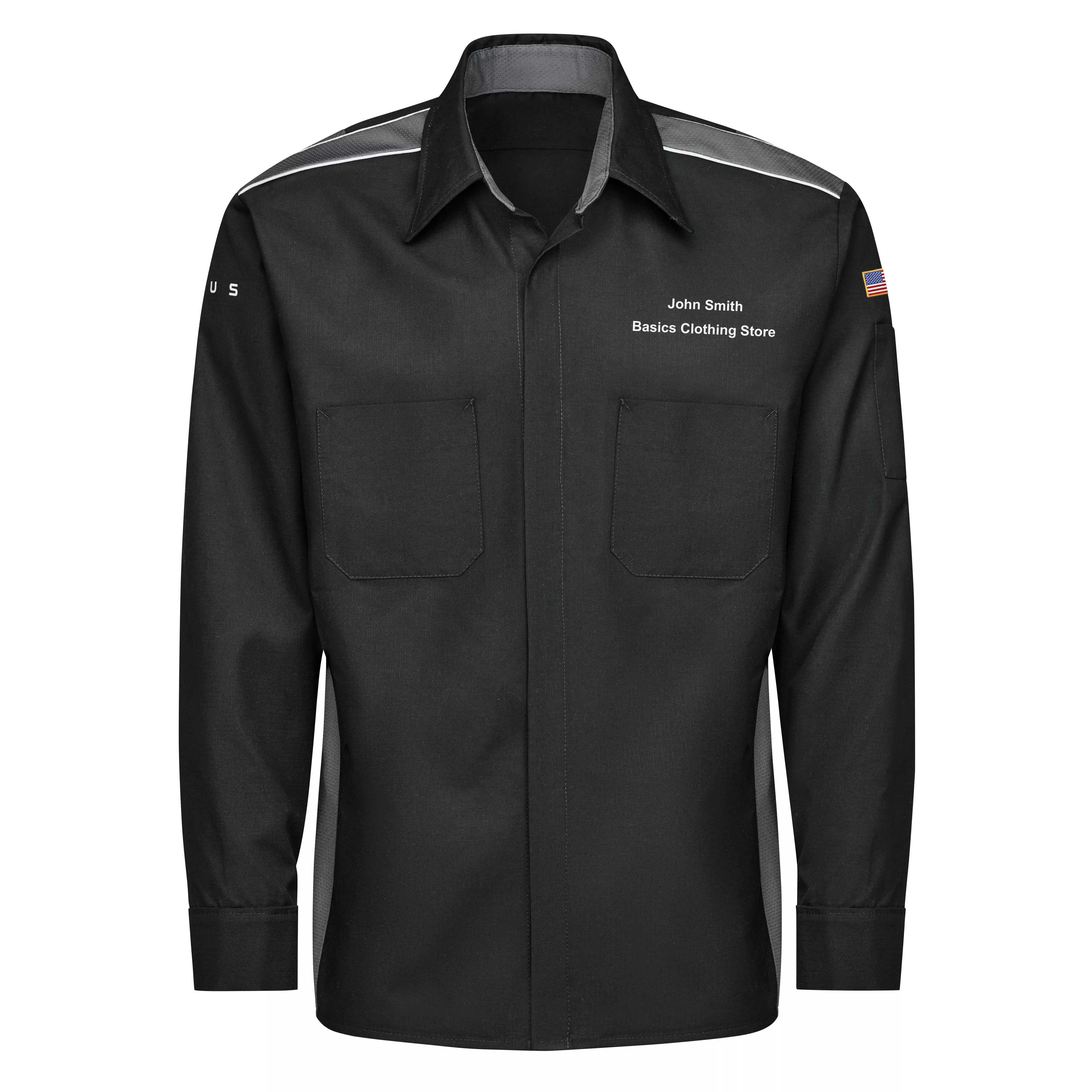 Lexus Men's Long Sleeve Technician Shirt - Black - SY14LX