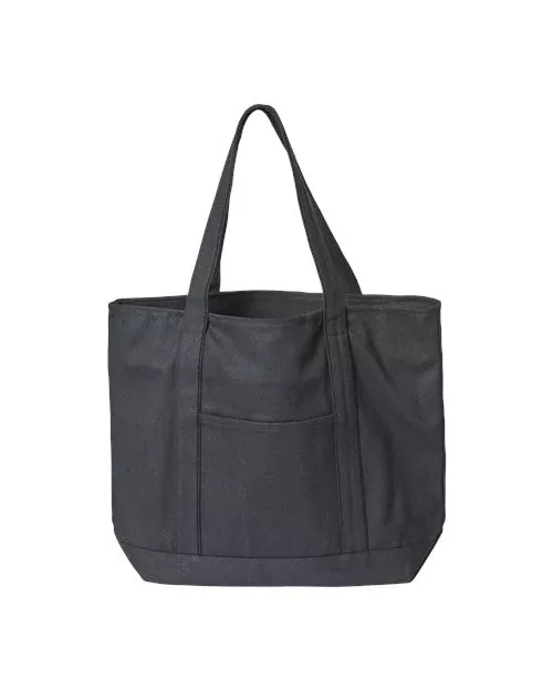 Liberty Bags 8873 XL Zippered Cotton Canvas Resort Tote