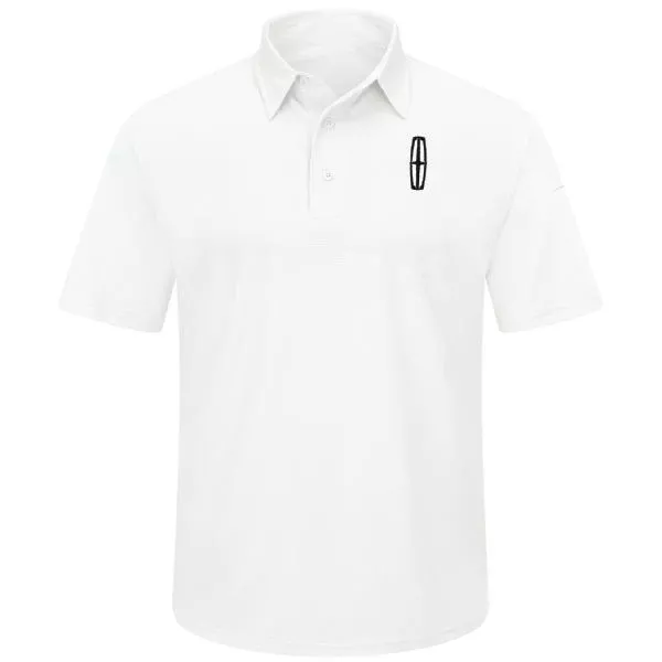 Lincoln Mens Performance Knit Flex Series Pro Polo - White - 5222WH
