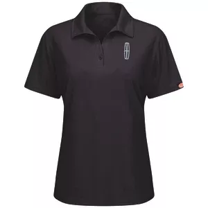 Lincoln Womens Performance Knit Flex Series Pro Polo - Black - 5224BK