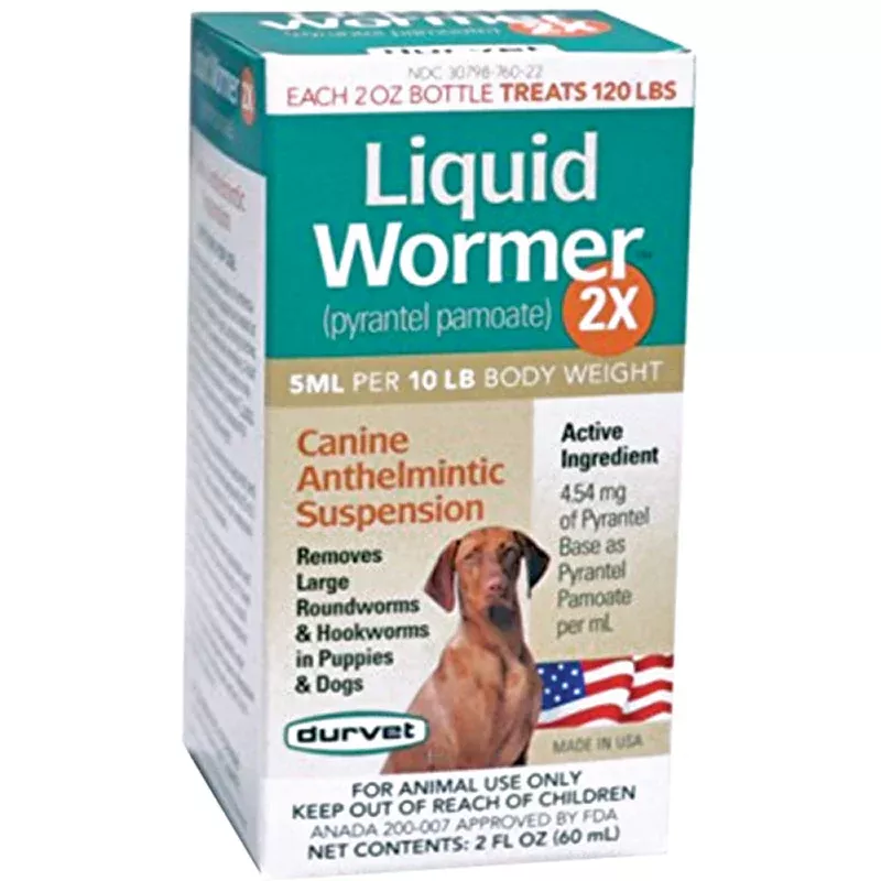 Liquid Wormer 2X for Dogs 2 oz
