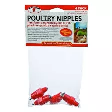 Little Giant Poultry Nipples 4pk