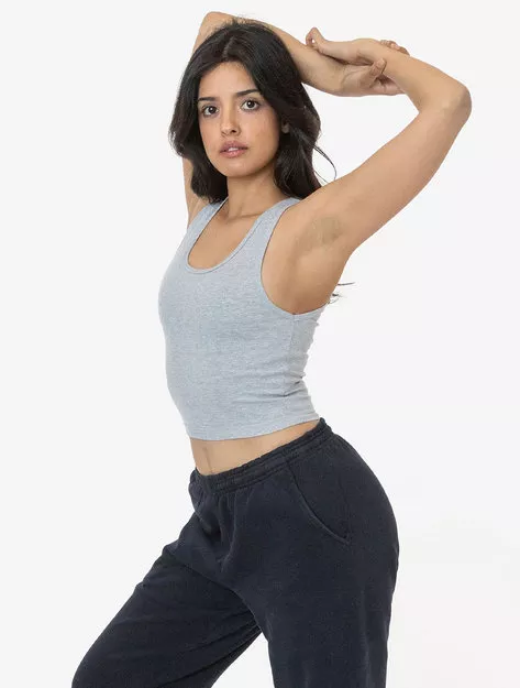 Los Angeles Apparel – Baby Rib Crop Tank