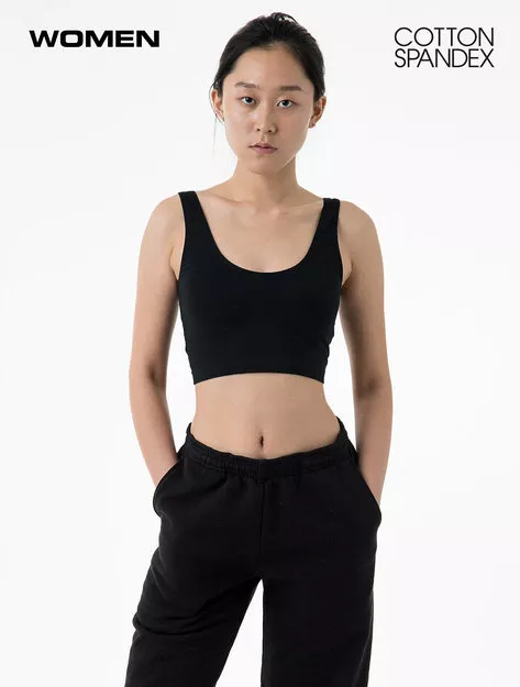 Los Angeles Apparel – Cotton Spandex Tank Crop Top