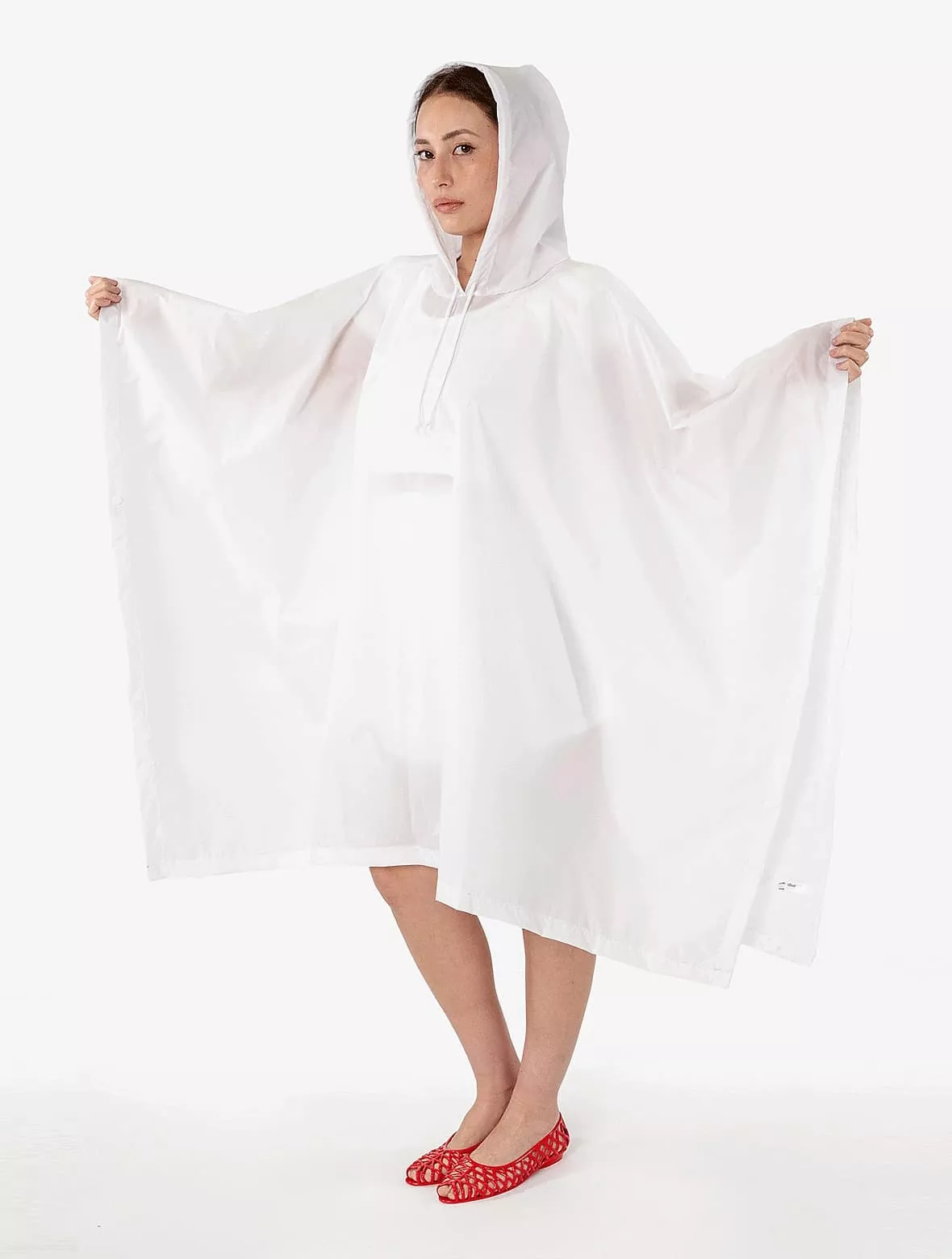 Los Angeles Apparel – Hooded Nylon Rain Poncho