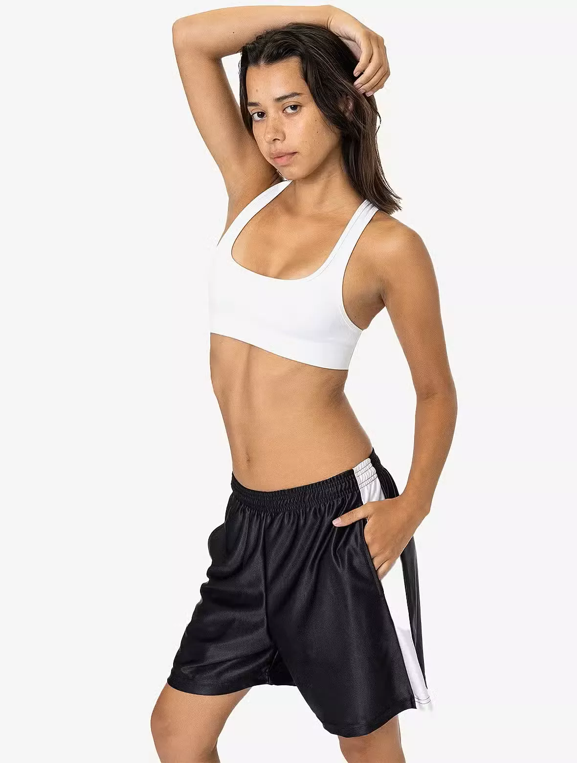 Los Angeles Apparel – HVY DAZZLE SIDE STRIPE SHORTS