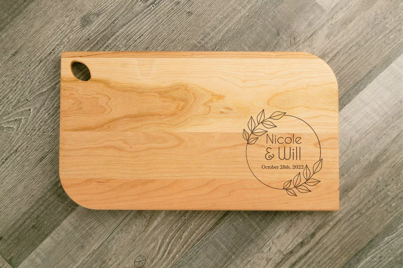 Maple Charcuterie / Serving Board - 8"x14" with Cutout