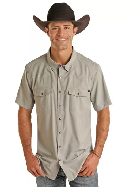 Men's Rock & Roll Cowboy Tek Western Snap Shirt