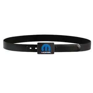 Mopar ZeroScratch less PLAIN BELT W/MOPAR BUCKLE - Black - AB15MP