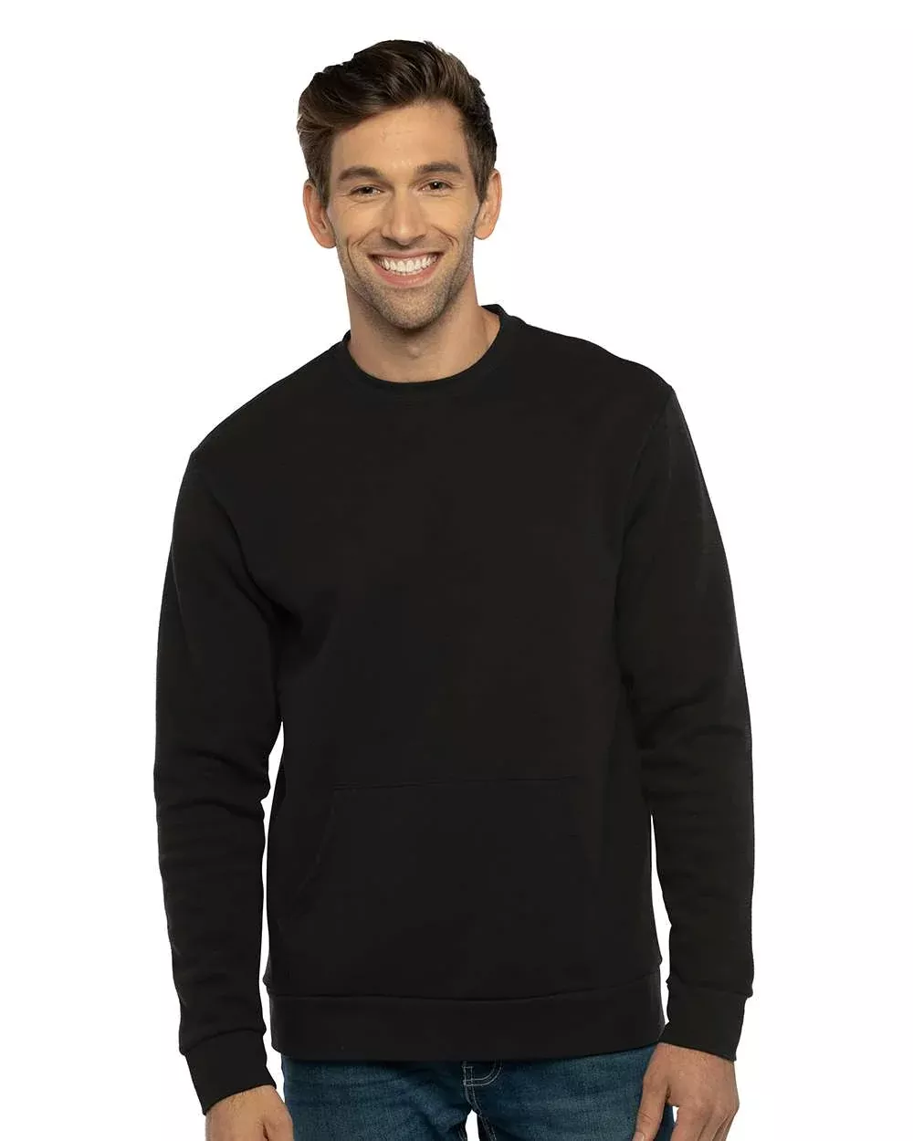 Next Level Santa Cruz Pocket Crewneck Sweatshirt