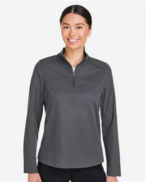 North End NE412W Women's Express Tech Performance Pique Quarter-Zip Pullover