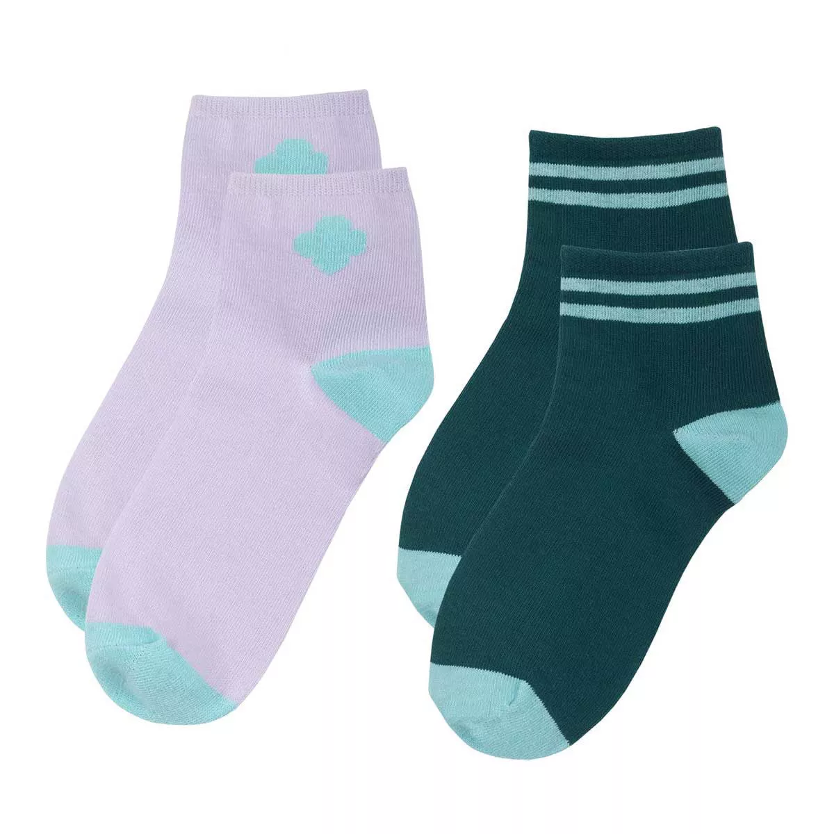 Official Cadette, Senior, Ambassador Two Tone Crew Sock Set