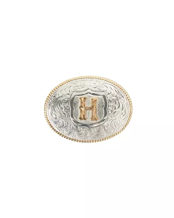 OVAL ROPE EDGE INITIAL (H)