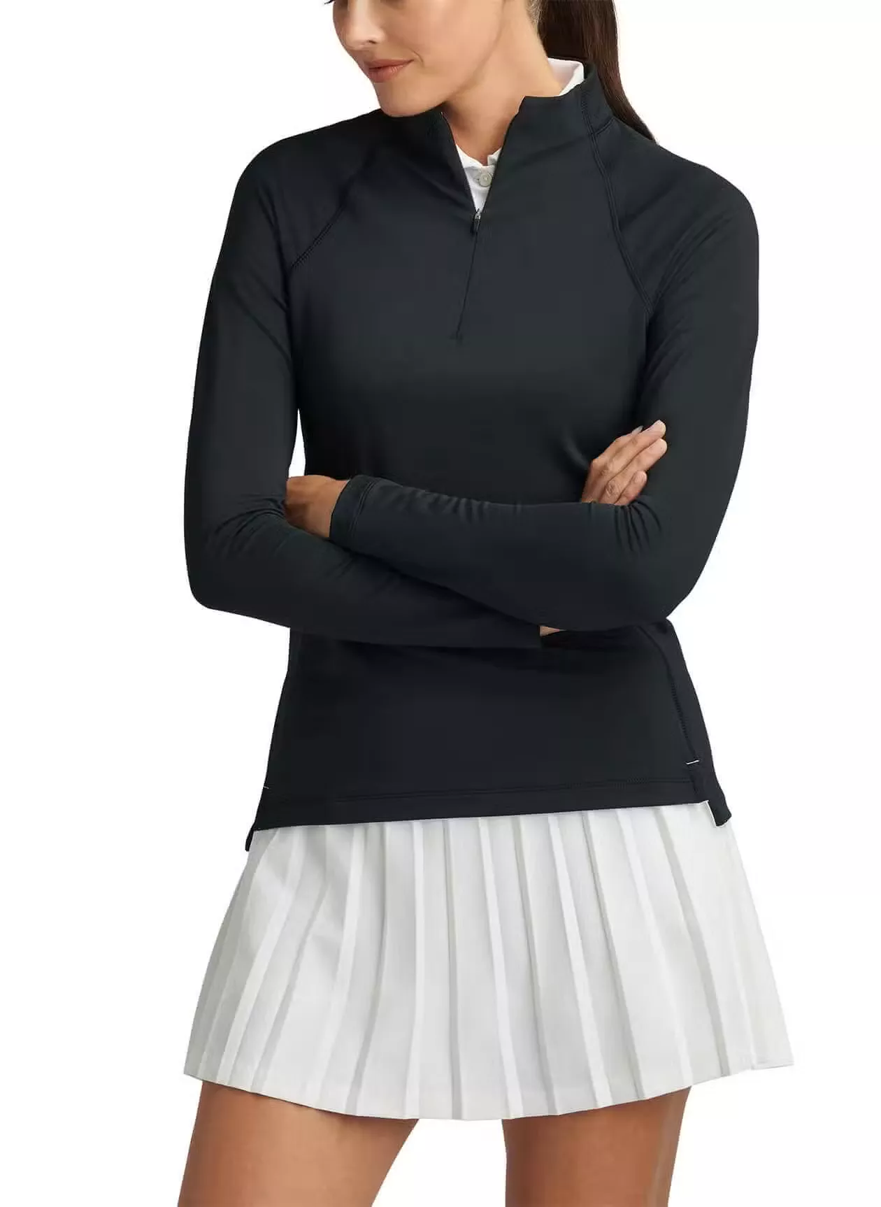 Peter Millar Womens Raglan Sleeve Perth Layer Quarter-Zip