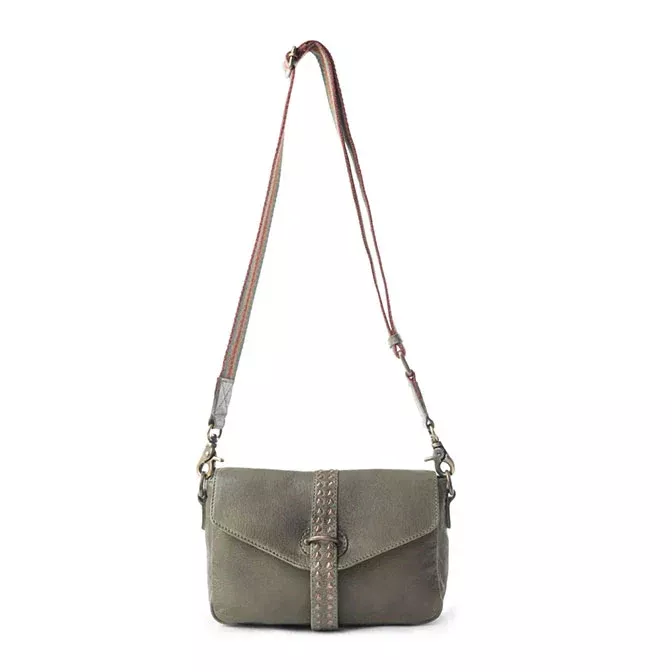 PINE CONE LEATHER IN OLIVE