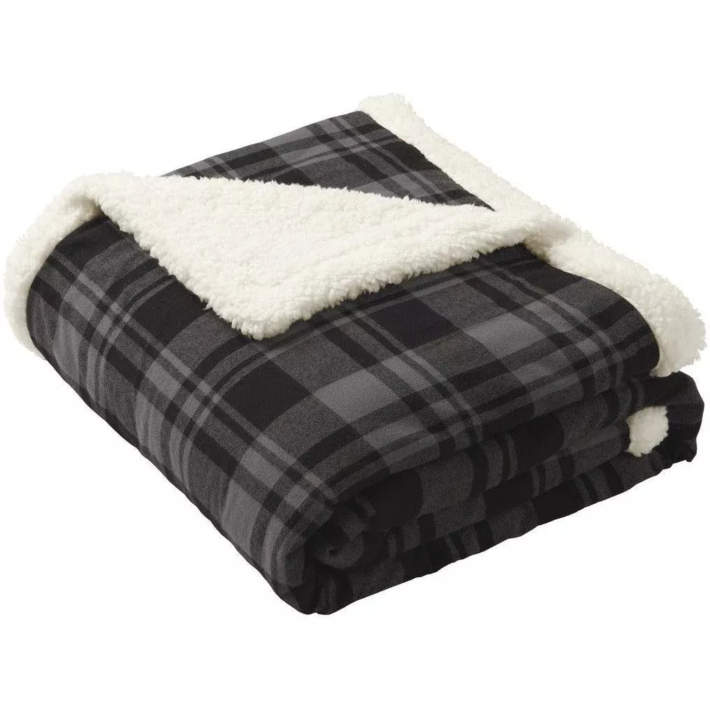 Port Authority Flannel Sherpa Blanket