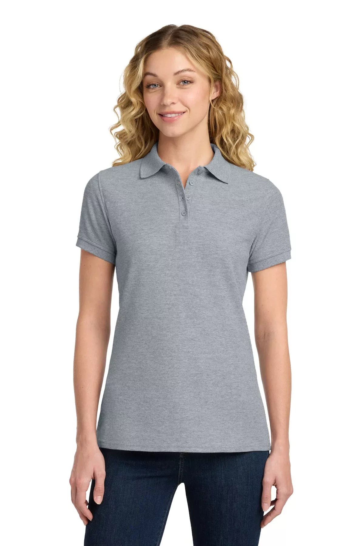 Port & Co LKP155 Women's Core Blend Pique Polo