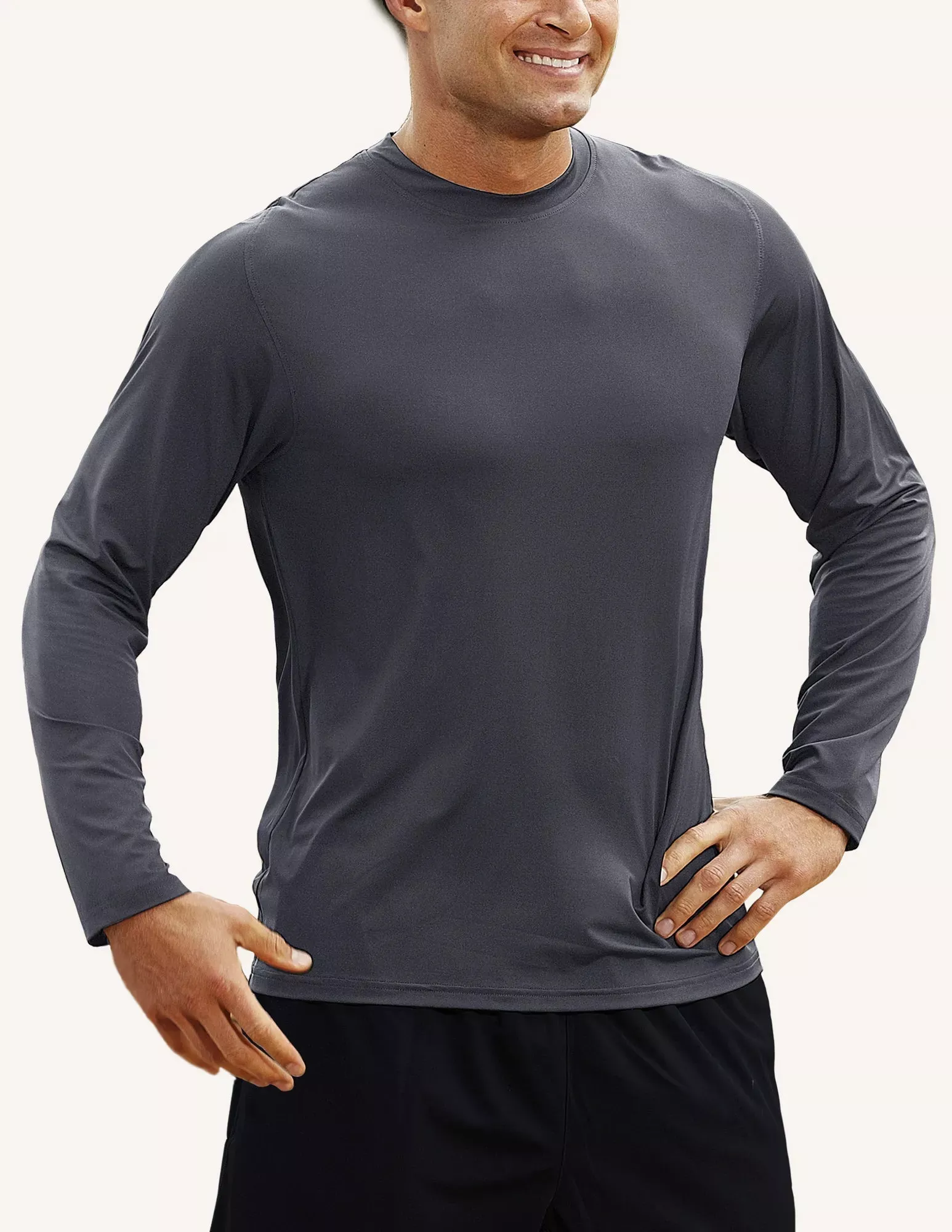 Pro Celebrity Men's Catalyst Crew Neck T-Shirt, Graphite, X-Large (Clearance)