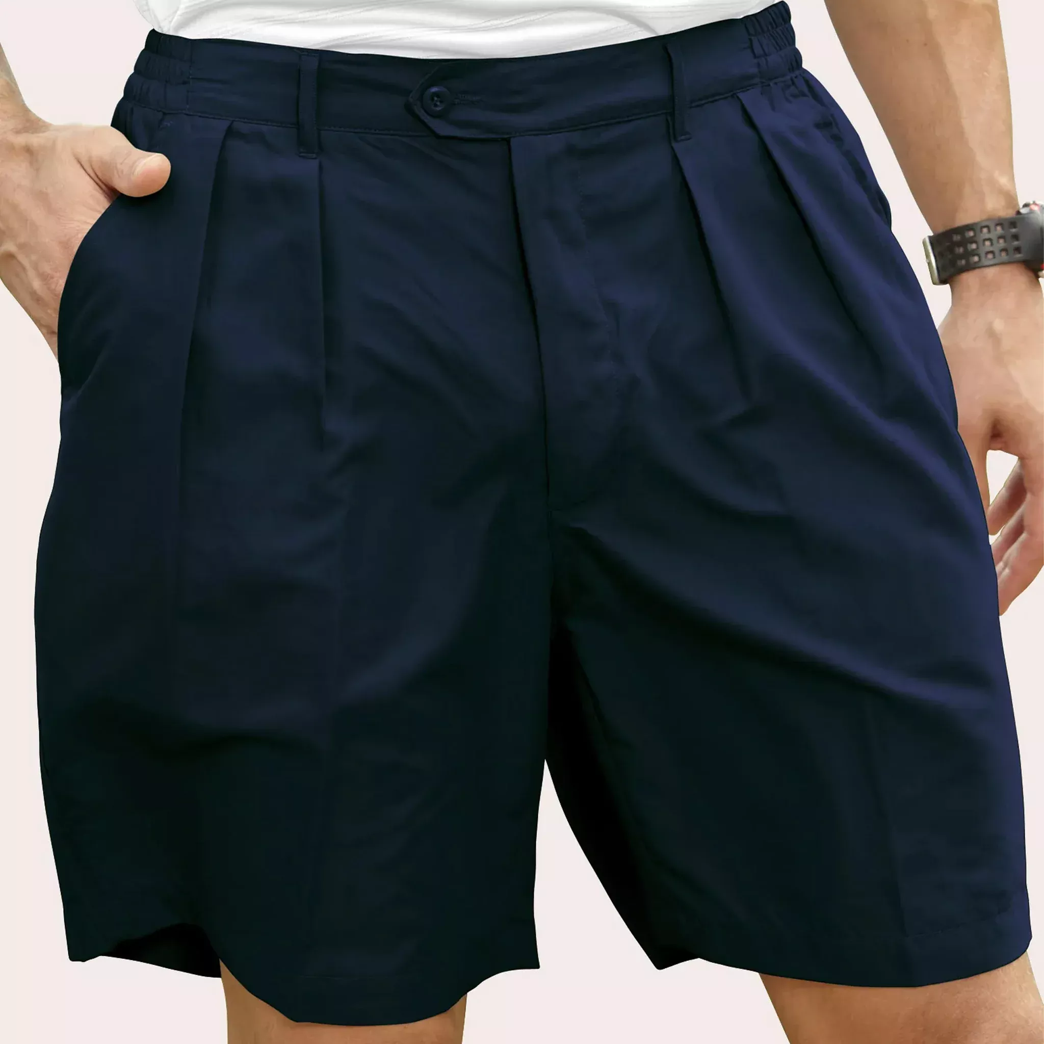 Pro Celebrity Men's Shorts, Navy, 34, Clearance - MF636