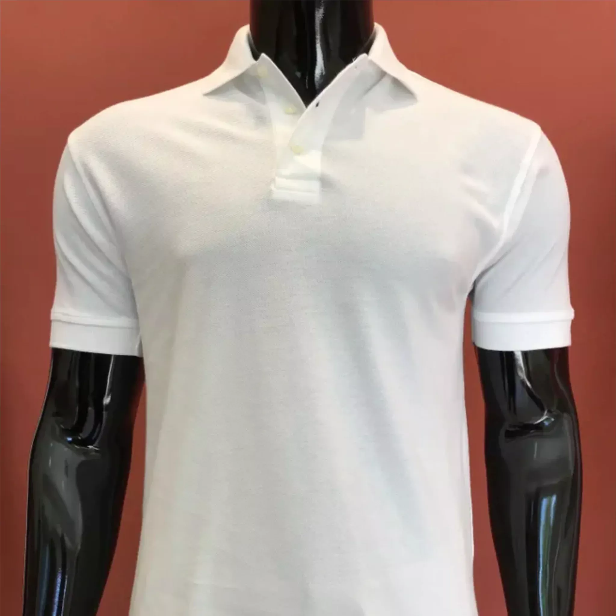 Pro Celebrity Men's Solid Cotton White Polo Shirt -KK1600