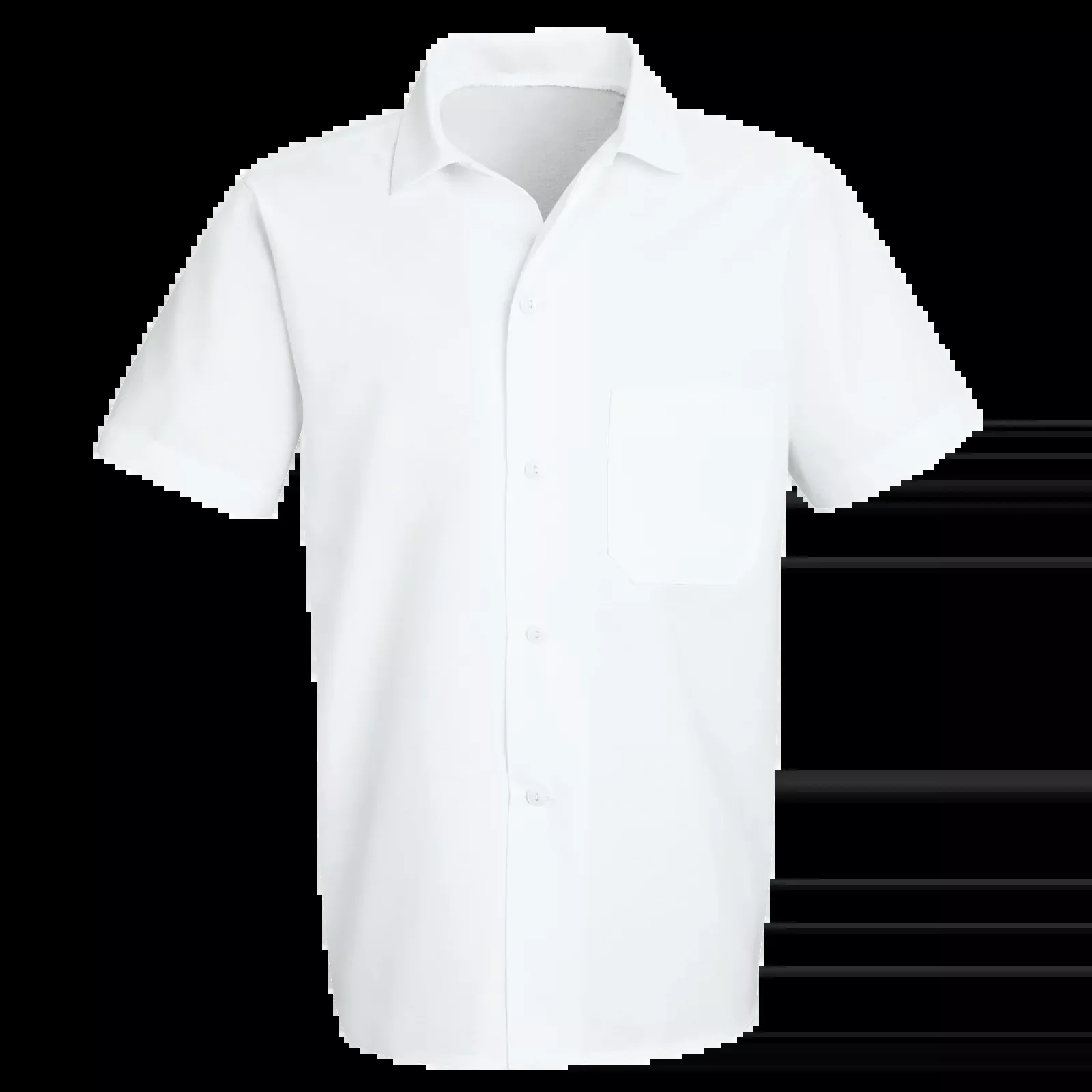 Red Kap Button-Front Cook Shirt