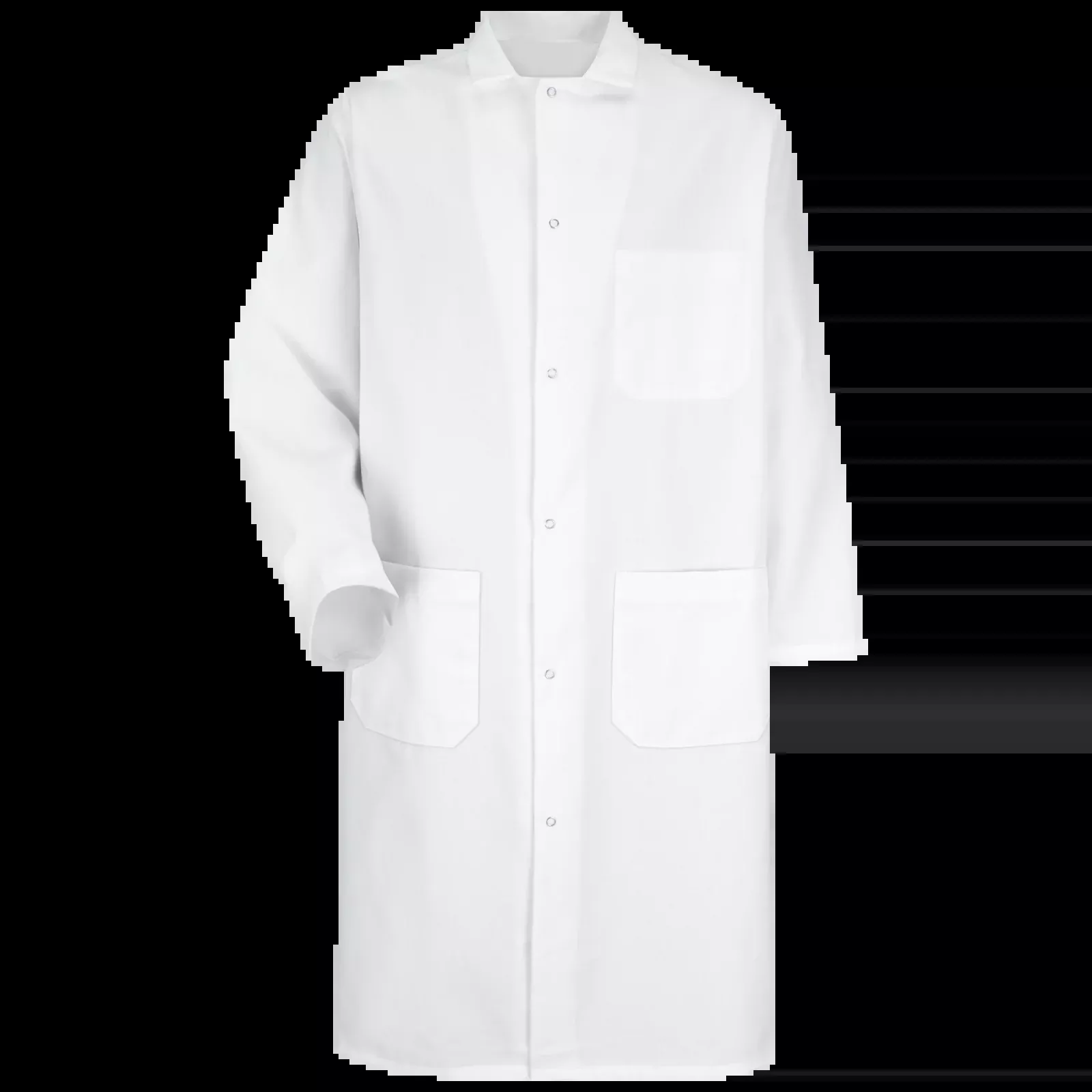Red Kap Gripper-Front Butcher Frock with Interior Pocket