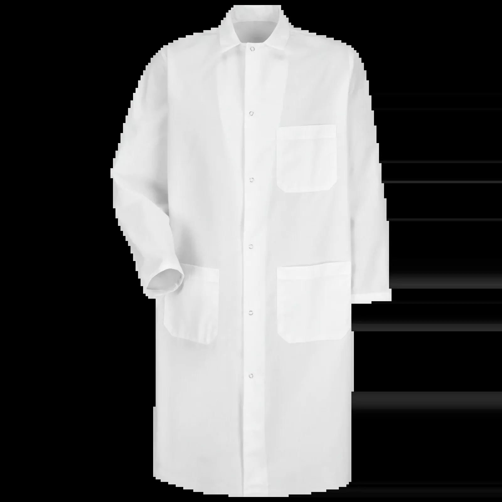Red Kap Gripper-Front Spun Polyester Butcher Coat with Exterior Pocket