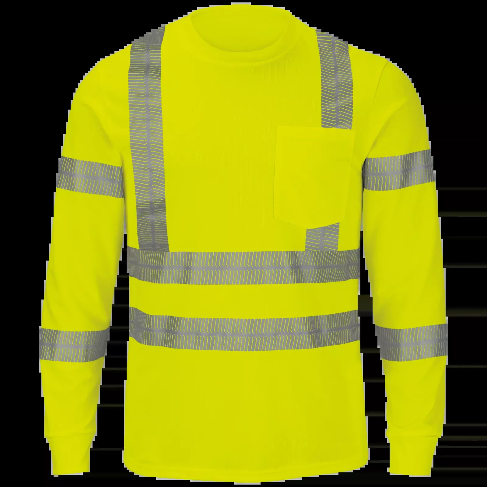 Red Kap Long Sleeve Hi-Visibility T-Shirt, Type R Class 3