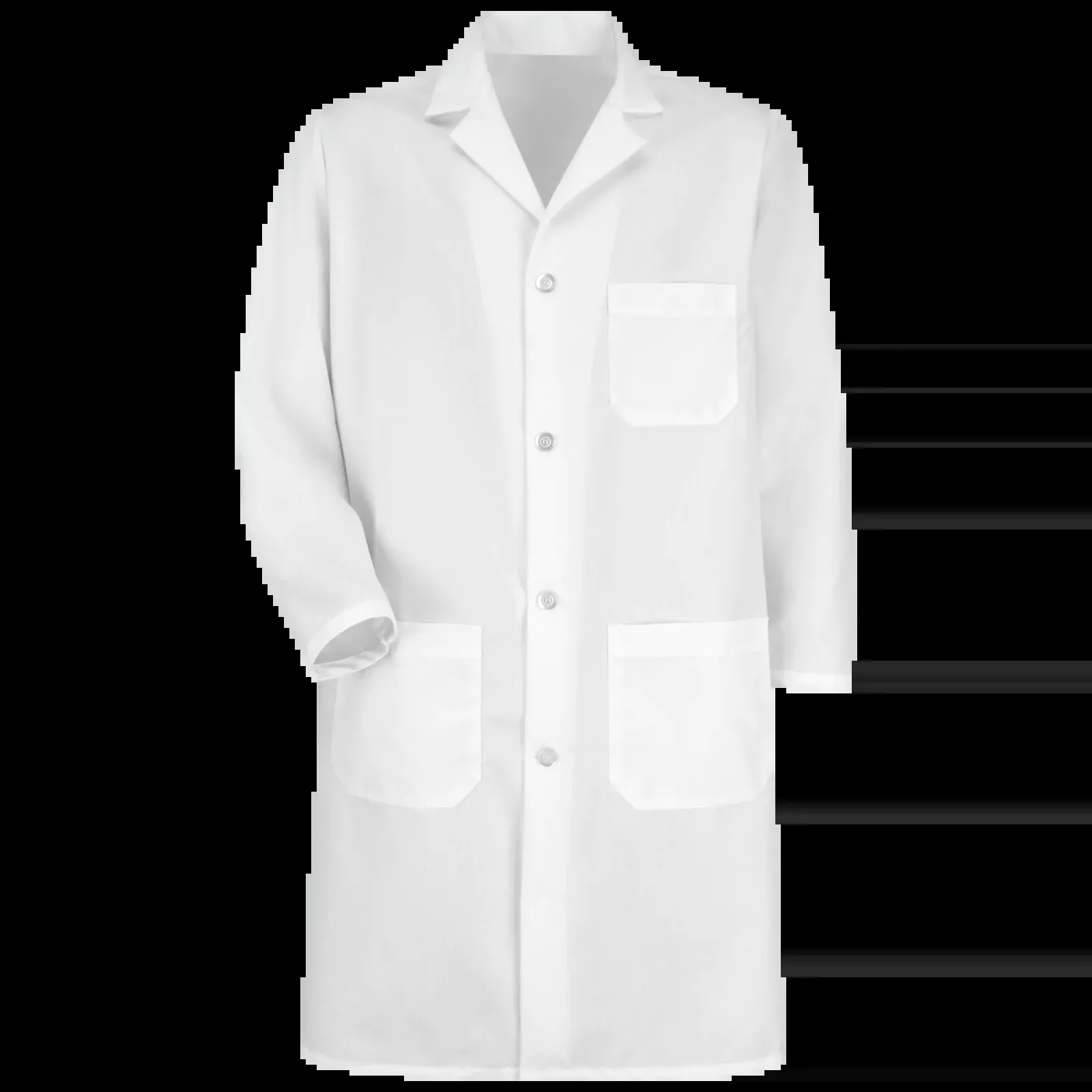 Red Kap Men's Button-Front Lab Coat