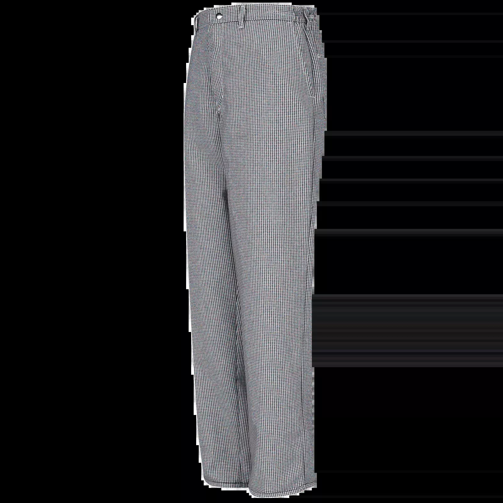 Red Kap Men's Checked Cook Pant -Black / White Check