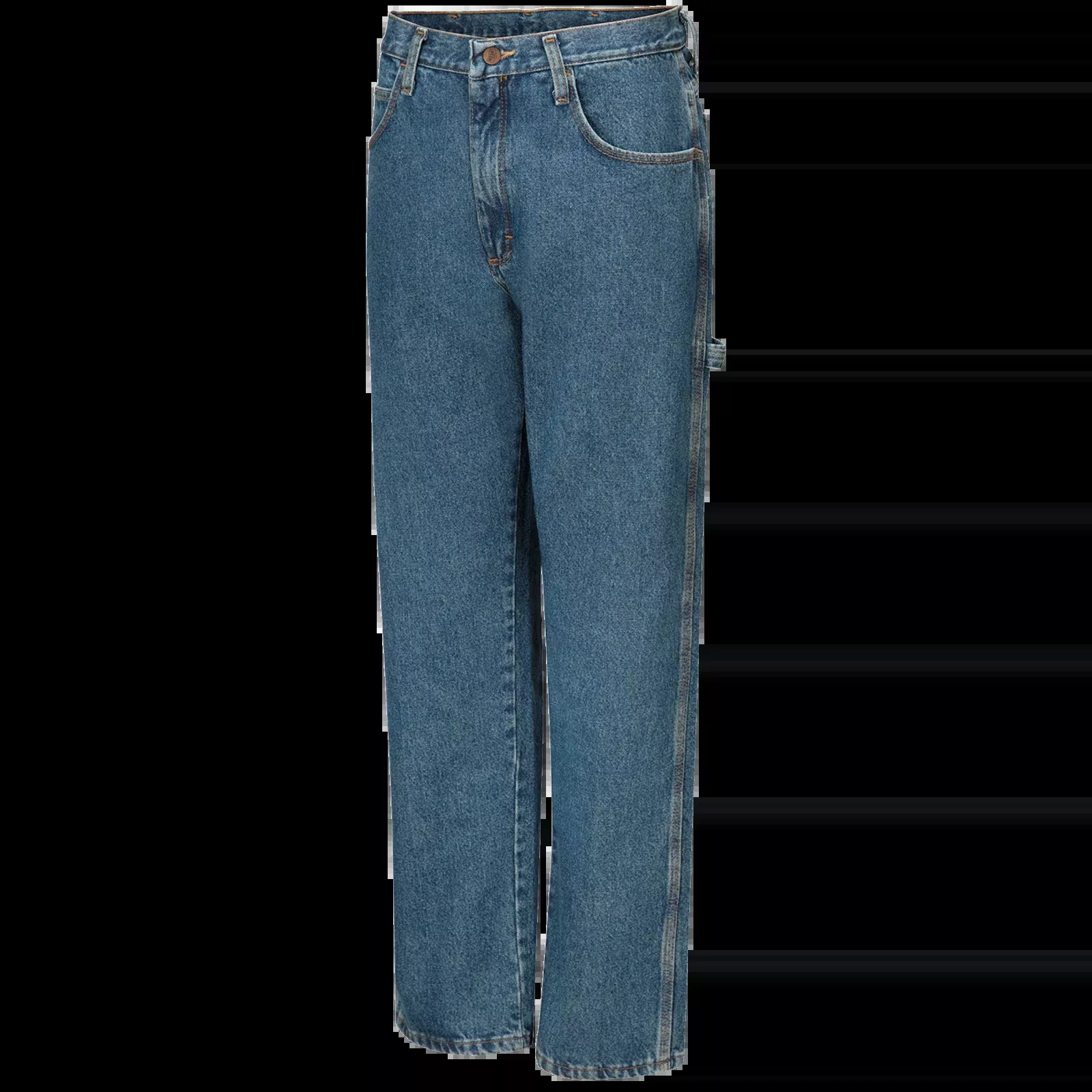 Red Kap Men's Loose Fit Dungaree-Stonewash