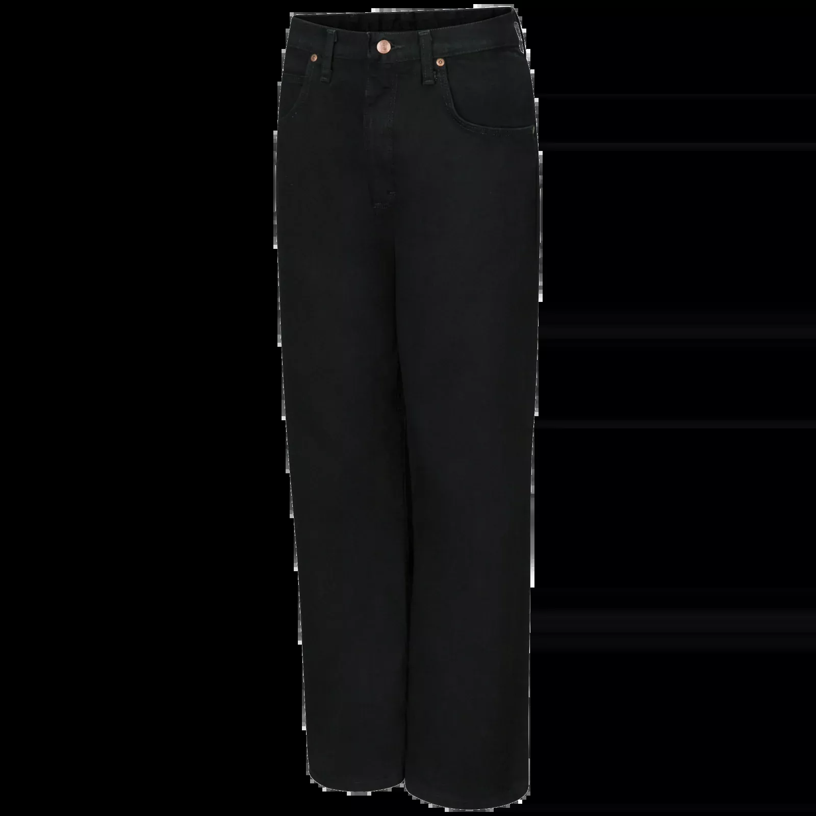 Red Kap Men's Relaxed Fit Black Jean-Prewashed Black