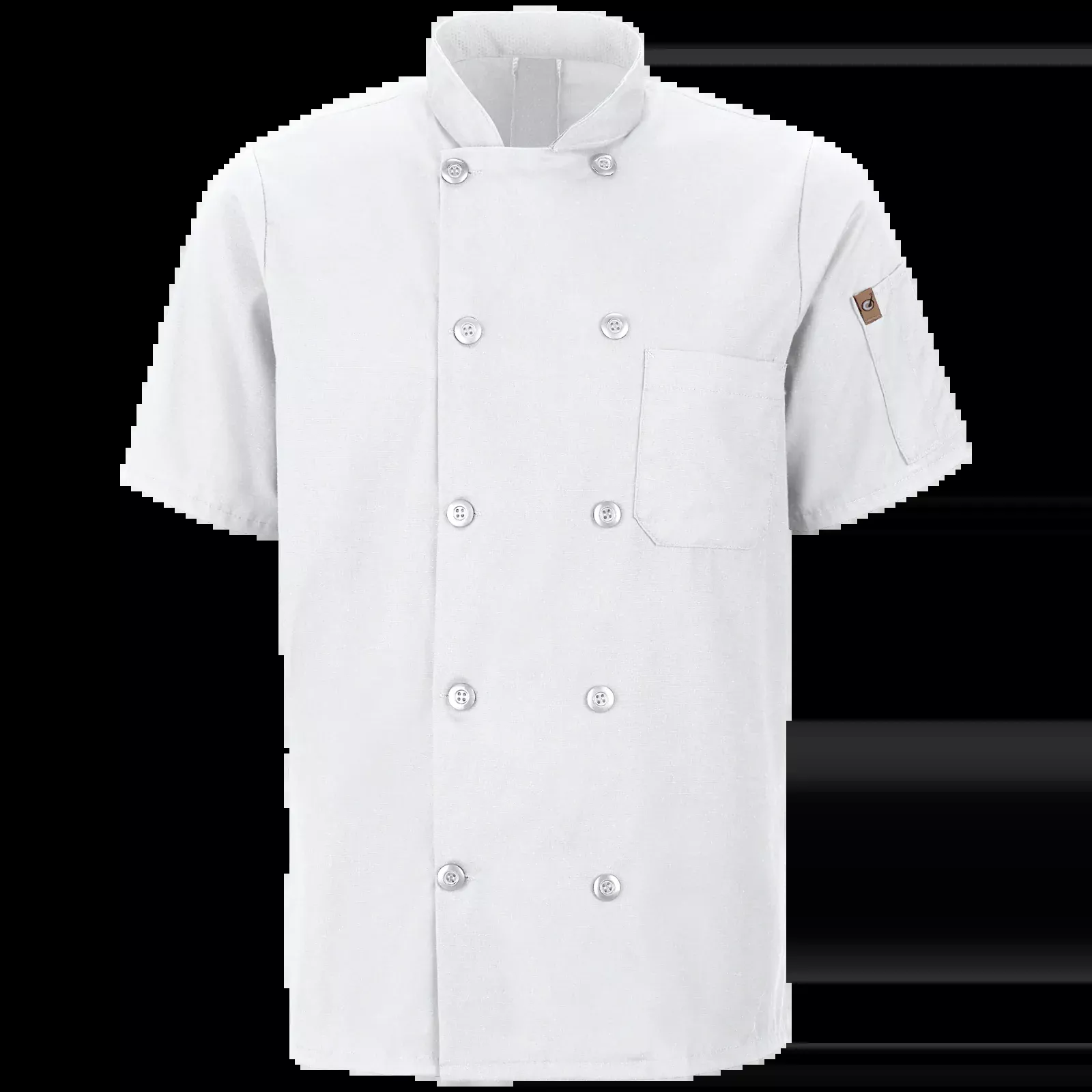 Red Kap Men's Short Sleeve Chef Coat with OilBlok + MIMIX