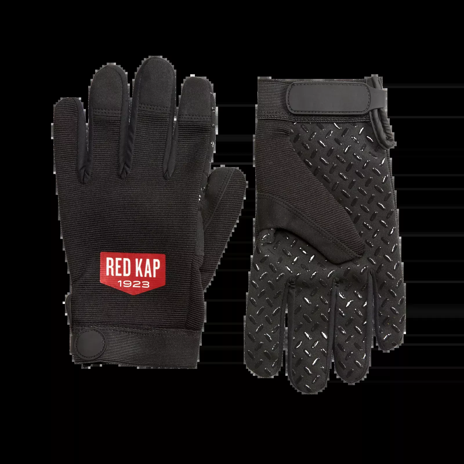 Red Kap Men’s Super Grip Mechanics Gloves - Black