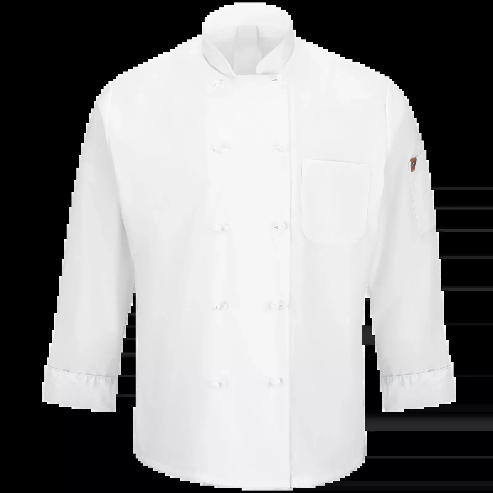 Red Kap Men's Ten Knot Button Chef Coat with OilBlok + MIMIX