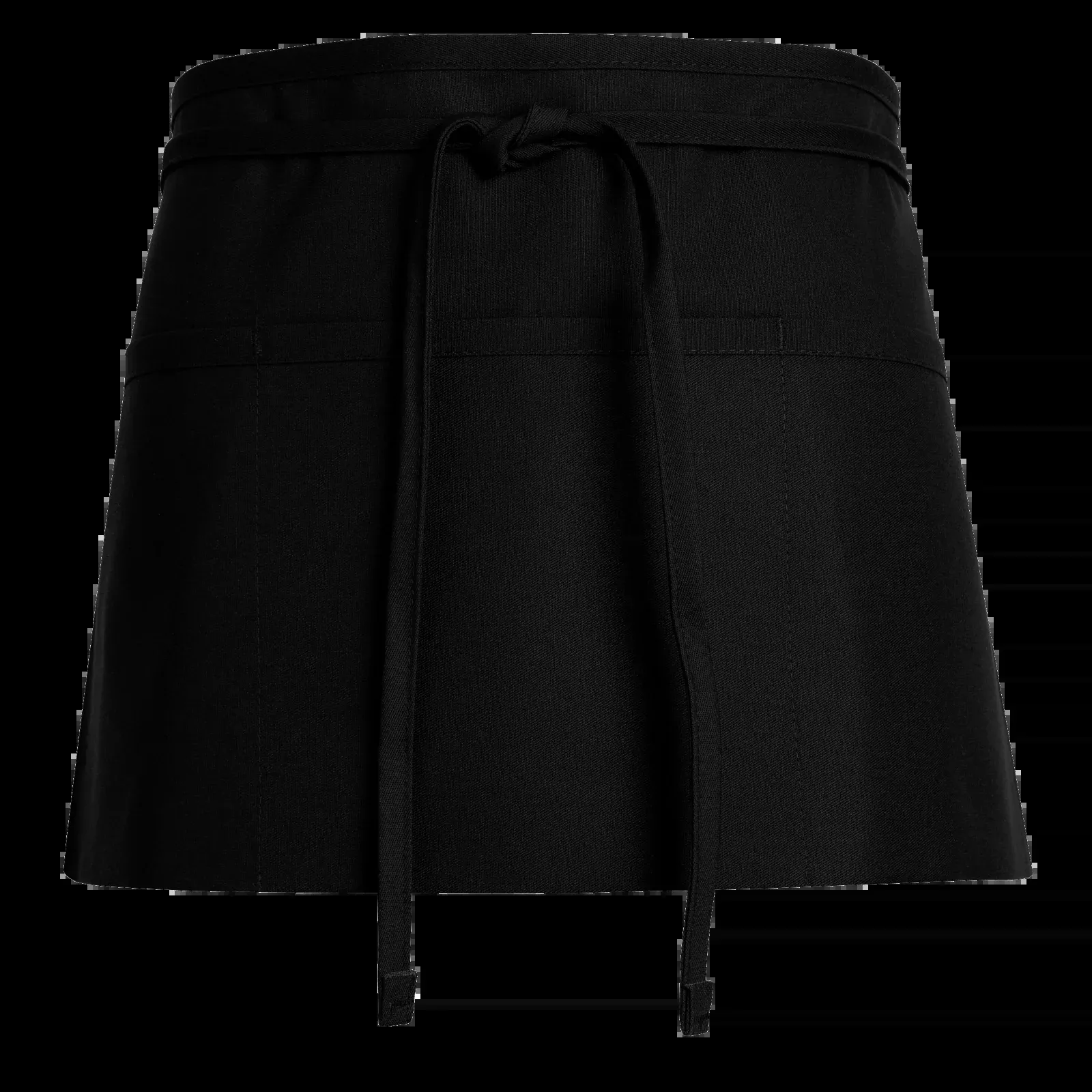 Red Kap Waist Apron with Squared Corners - Black